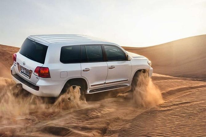 Dubai Desert 4x4 Dune Bashing, Sandboarding, Camel Riding, Dinner - Key Points