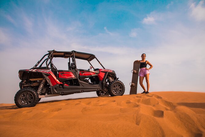 Dubai: Desert Dune Buggy Safari, Camel Ride and BBQ Dinner - Key Points