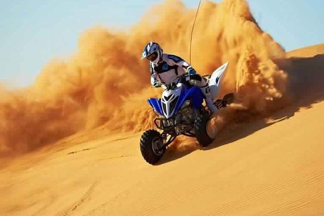 Dubai Desert Safari With Quad Bike & Dune Bashing & Camel Ride & BBQ Dinner - Key Points