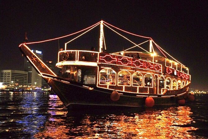 Dubai Frame With Dhow Cruise Dinner Marina Including Transfer - Key Points