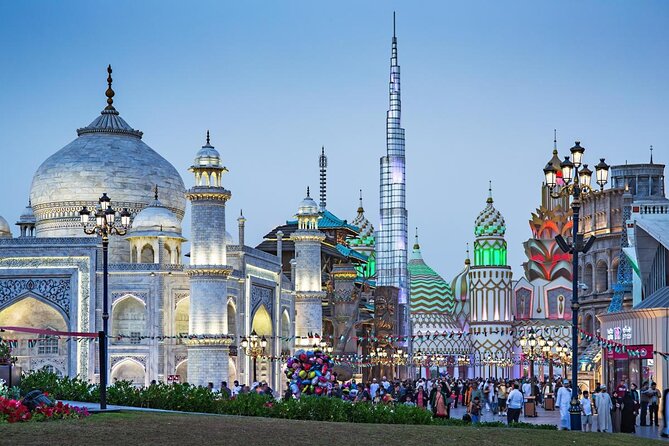 Dubai Half Day Tour of Miracle Garden & Global Village. - Key Points