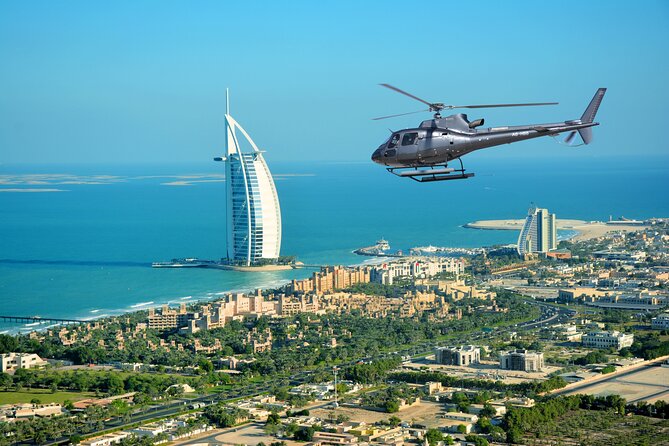 dubai helicopter tour with optional private hotel transfers Dubai Helicopter Tour With Optional Private Hotel Transfers