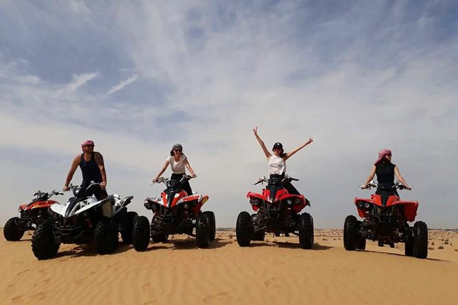 Dubai Morning Desert Safari With Quad Bike and Camel Ride - Key Points