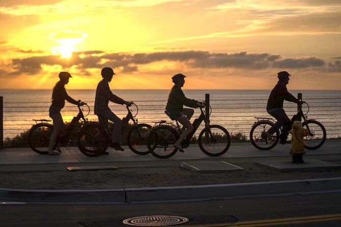 Electric Bike Guided North Coast Tour From Solana Beach to Moonlight Beach - Key Points