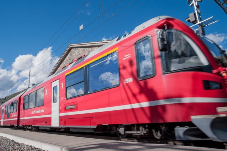 From Lecco Railway Station: Bernina Train Ticket