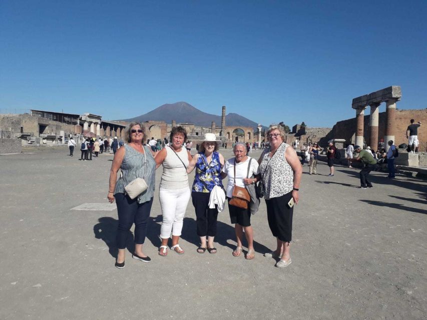 From Rome: Pompeii Ruins and Mt. Vesuvius W/ Lunch & Wine - Key Points