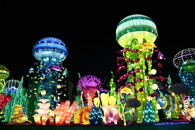 Glow Garden Ticket & Two Way Private Transfers - Key Points