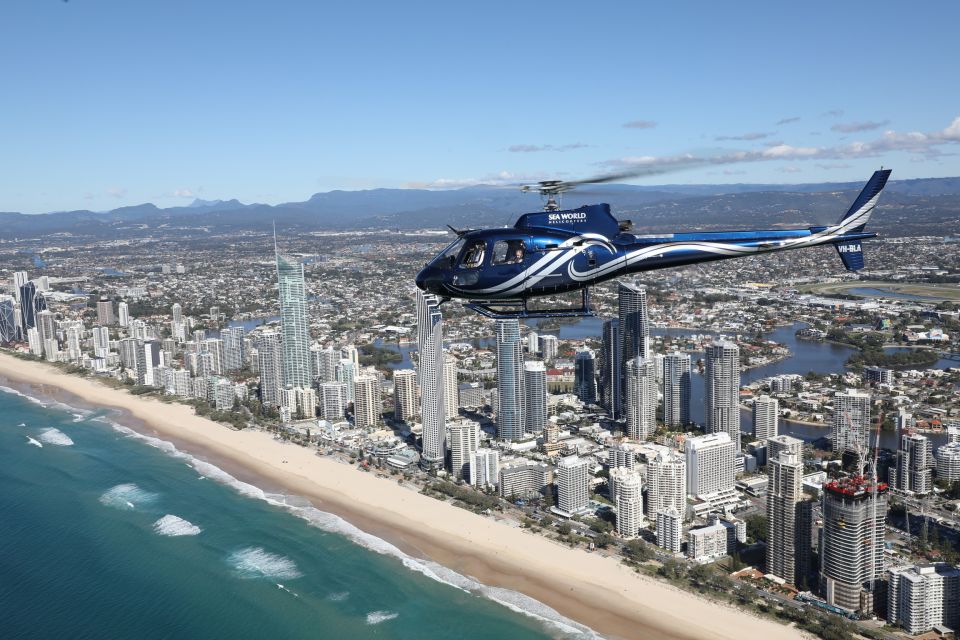 Gold Coast: Sea World and Broadwater Scenic Helicopter Tour - Key Points