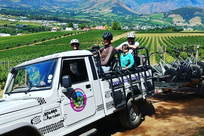 Gravity Scooter and Wine Farm Safari in Franschhoek - Key Points