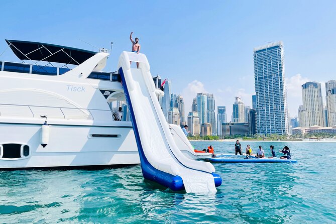 Half Day Yacht Ride & Slide With Live B.B.Q Lunch - Key Points