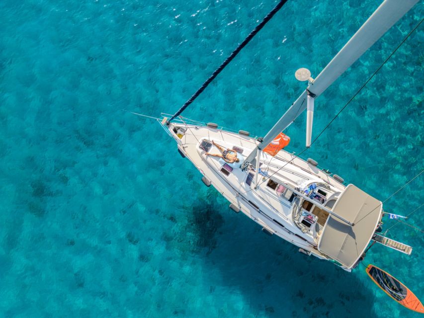 halkidiki private sailing yacht cruise swim in blue waters Halkidiki: Private Sailing Yacht Cruise Swim in Blue Waters