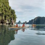 halong bay 6 hours deluxe cruise trip lunch kayaking swim Halong Bay 6 Hours Deluxe Cruise Trip, Lunch, Kayaking, Swim