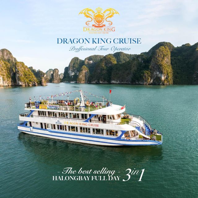 halong bay day cruiseall includedtransferlunchcavetitop Halong Bay Day Cruise,All Included:Transfer,Lunch,Cave,Titop