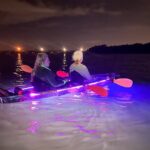 illuminated clear kayak led glow nights paddle Illuminated Clear Kayak LED Glow Nights Paddle