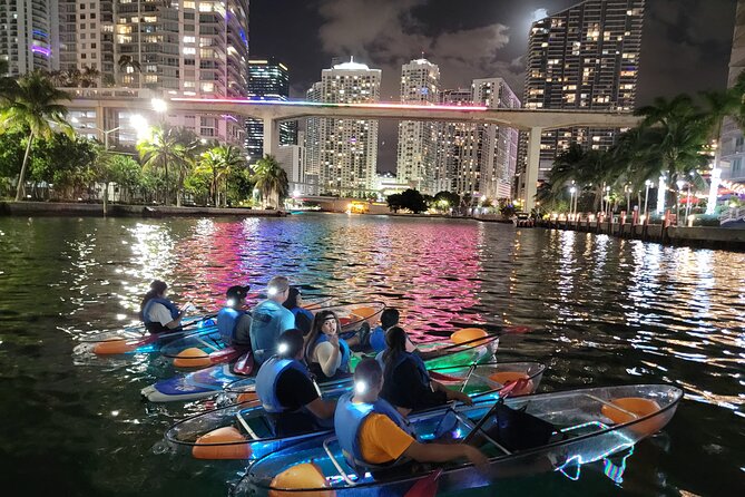 L.E.D. Light Kayak Miami City Lights - Key Points
