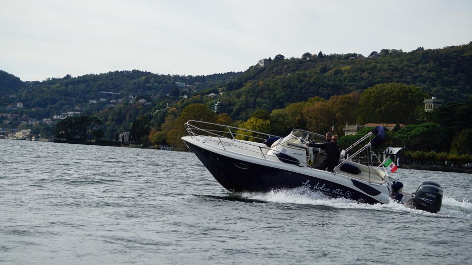 lake como glamour private tour 3 hours eolo boat Lake Como: Glamour Private Tour 3 Hours Eolo Boat