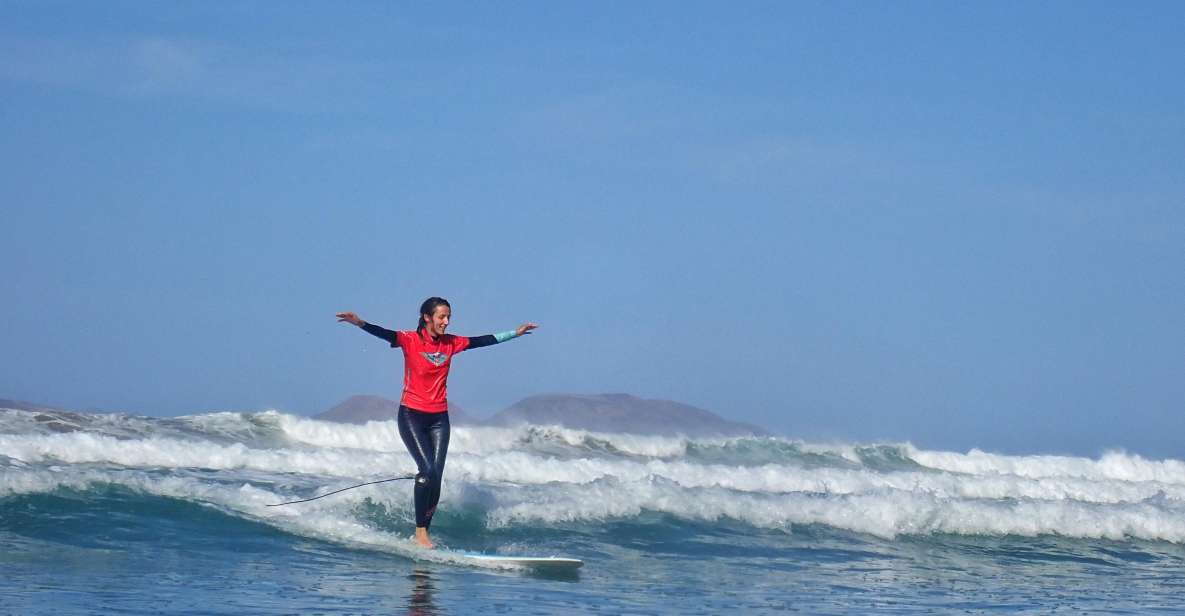 Lanzarote: Longboard Surf Lesson on Famara Beach All Levels - Key Points