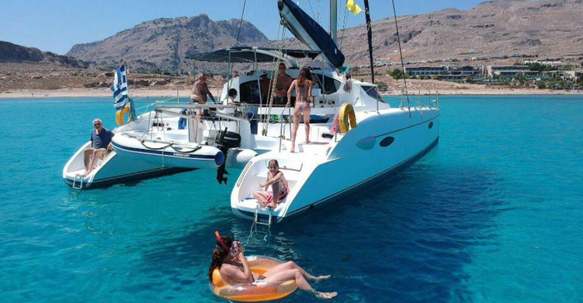 Lardos: Private Catamaran Cruise With a Meal & Drinks - Location & Activity Details