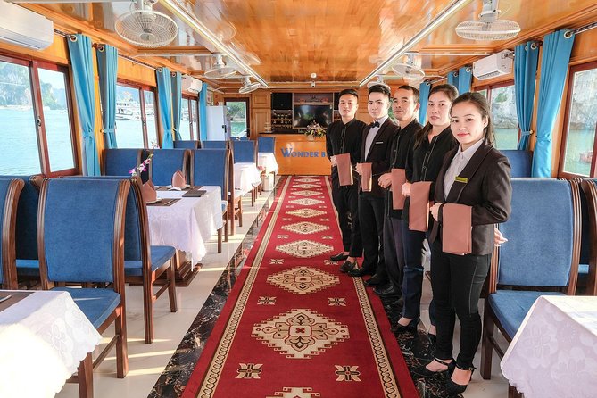 luxury halong bay day trip with 6 hours cruise by limousine bus new highway Luxury Halong Bay Day Trip With 6 Hours Cruise by Limousine Bus ,New Highway !