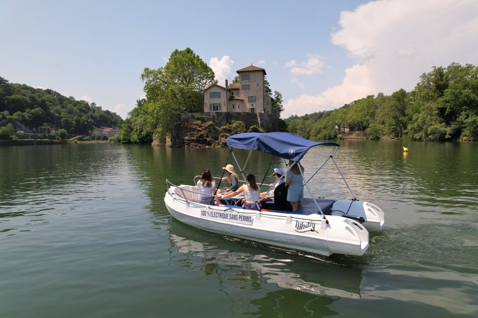 Lyon: From Confluence to Barbe Island in Electric Boat - Key Points