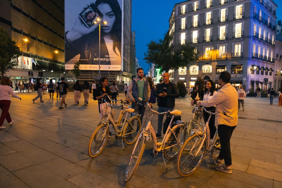 Madrid: Guided Night Bike Tour_The Bohemian XIX- XX Century - Key Points
