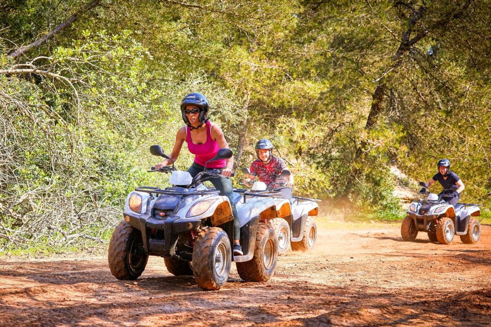 mallorca quad bike tour with snorkeling and cliff jumping Mallorca: Quad Bike Tour With Snorkeling and Cliff Jumping