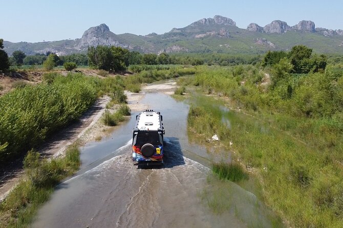 Monster Truck and 4x4 Omnibus With Rafting in Koprulu Park From Side - Key Points