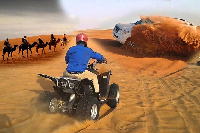 Morning Dune Drive Camel Ride Sand Ski Quid Bike - Key Points