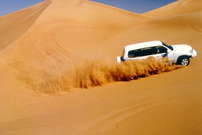 Morning Thrilling Dune Bashing , Send Boarding & Camel Ride - Key Points