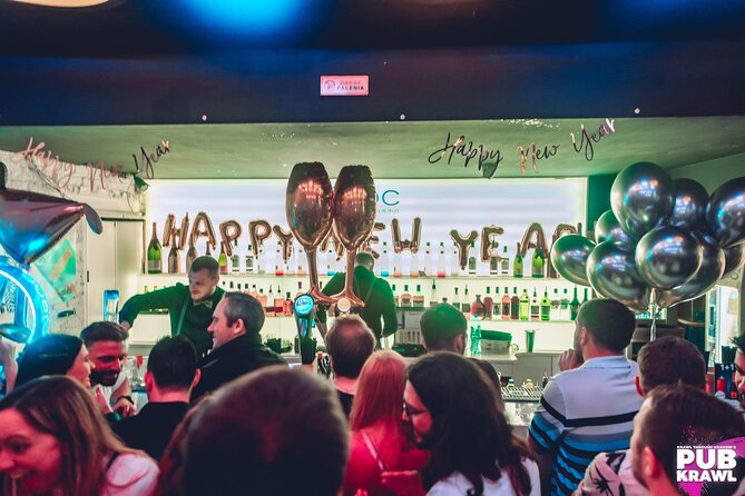 New Years Eve Crawl With 2 Hours Free Alcohol Buffet - Krawl Through Krakow - Key Points