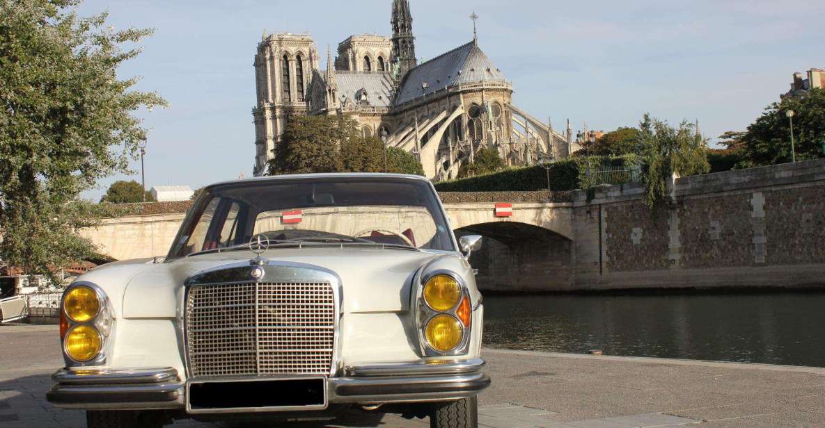 Paris: 2.5-Hour Guided Vintage Car Tour and Wine Tasting - Key Points