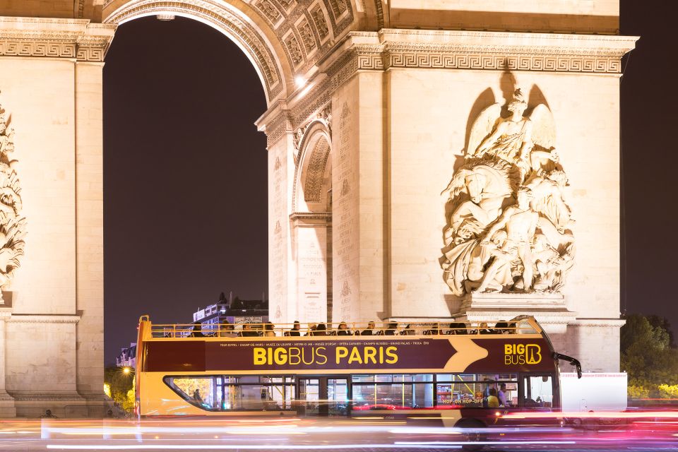 Paris: Big Bus Hop-on Hop-off Tour & Panoramic Night Tour - Key Points