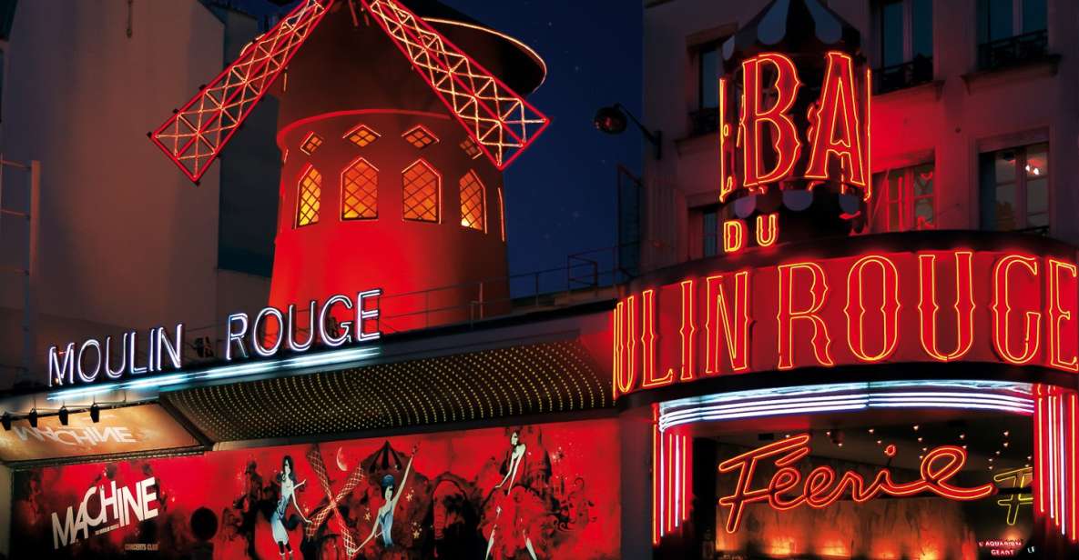Paris: Moulin Rouge Cabaret Show Ticket With Champagne - Key Points