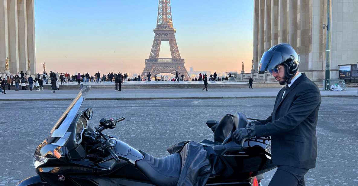 Paris: Private Motorcycle Taxi Airport Paris Beauvais - Paris - Key Points