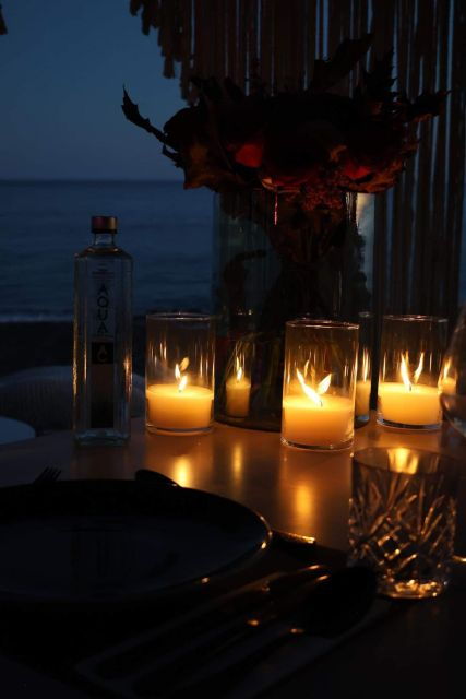 Perivolos Beach: Candle Light Dinner Fortyone Bar Restaurant - Location: Greece, South Aegean