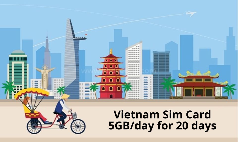 Phu Quoc: Vietnam Sim Card 5gb/Day for 20 Days - Key Points