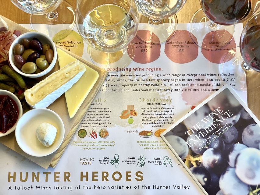 Pokolbin: Tulloch Hunter Heroes Wine Tasting & Cheese Board - Key Points