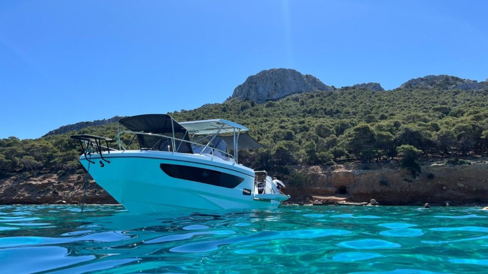 private boat rental to swim at athenian riviera with skipper Private Boat Rental to Swim at Athenian Riviera With Skipper