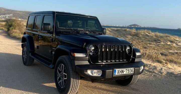 Rent Exclusive Jeep Wrangler 4x4e in Naxos - Location: Naxos, Greece