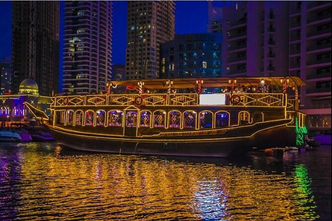 Romantic Dhow Cruise in Marina With International Buffet Dinner With Live Shows - Key Points