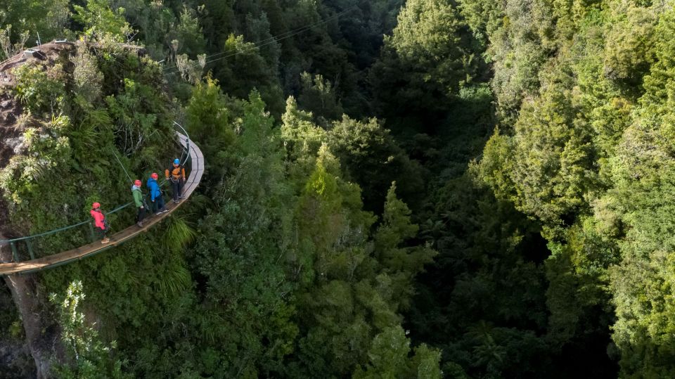 rotorua ultimate guided zipline tour w volcanic cliff walk Rotorua: Ultimate Guided Zipline Tour W/ Volcanic Cliff Walk