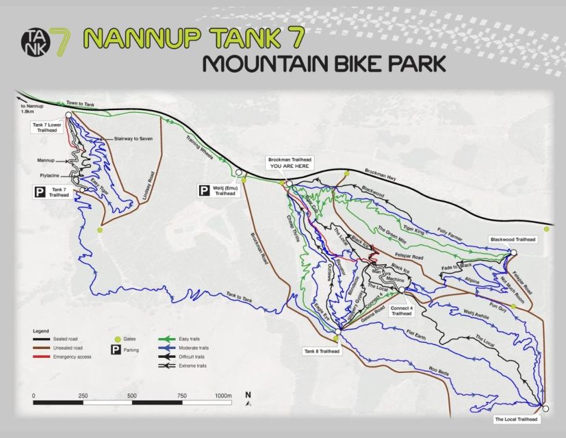 Self Guided Mountain Bike Park Tour of Tank 7 in Nannup - Key Points