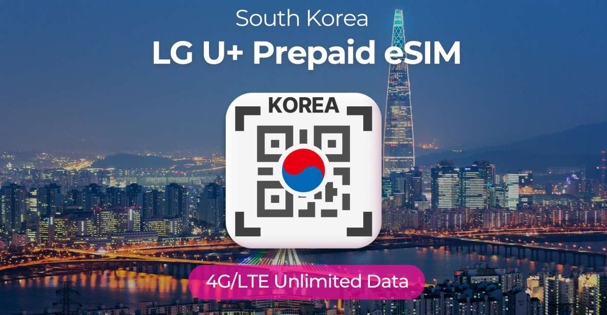 South Korea: LG U Esim Unlimited Roaming Data Plan - Key Points