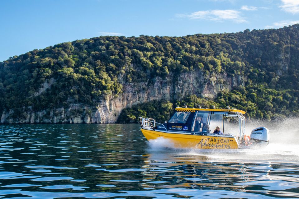 Taupo: Lake Taupo Western Bays Catamaran Tour With Bush Walk - Key Points