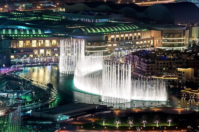 The Dubai Water Fountain & at the Top Burj Khalifa With Transfer - Key Points