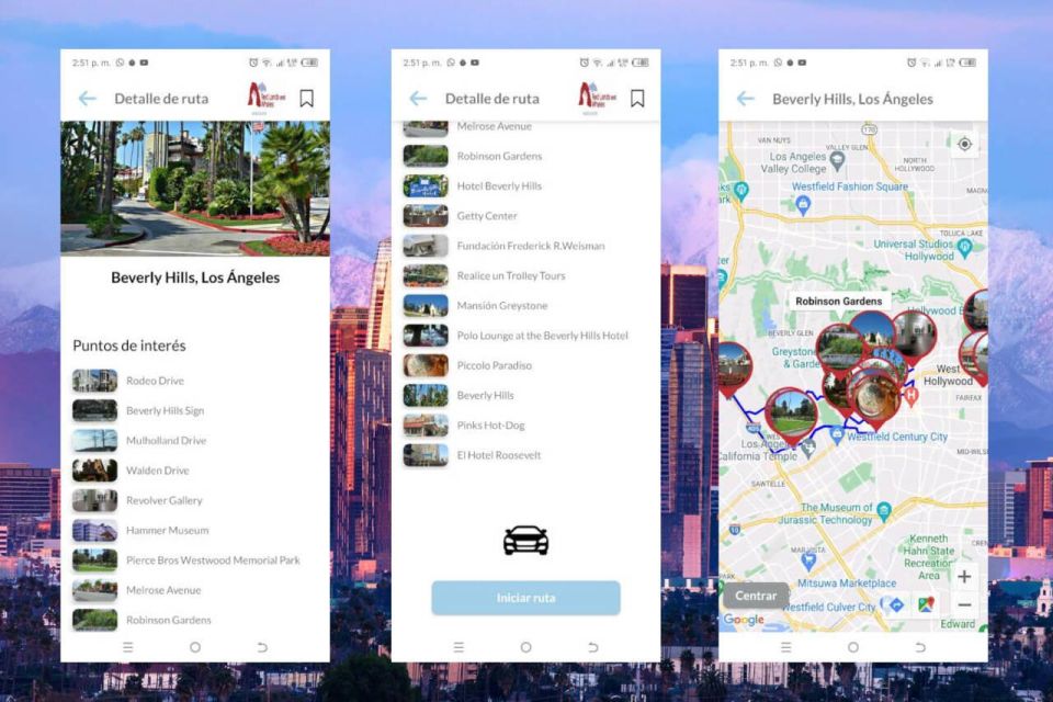 The Los Angeles Self-Guided Tour App - Multilingual Audioguide - Key Points