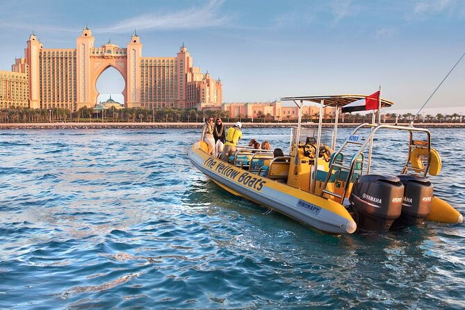 Yellow Boat Tour Dubai With Private Transfers - Key Points