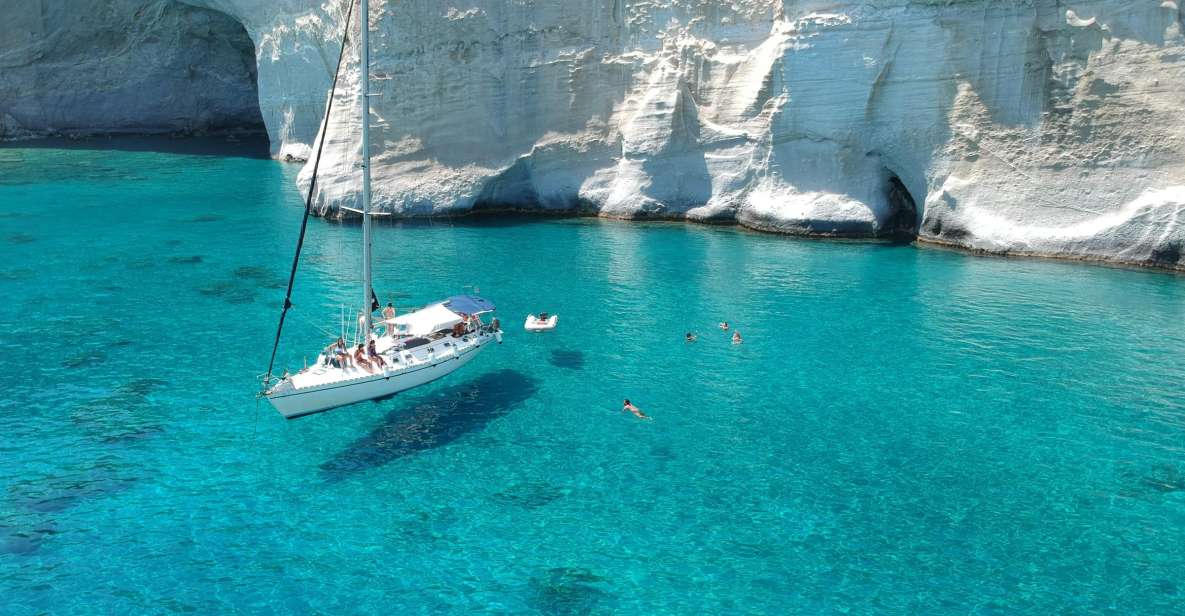 1 adamantas milos sightseeing sailboat cruise Adamantas: Milos Sightseeing Sailboat Cruise