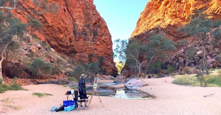 Alice Springs: Simpsons Gap Sunset Watercolor Painting Class