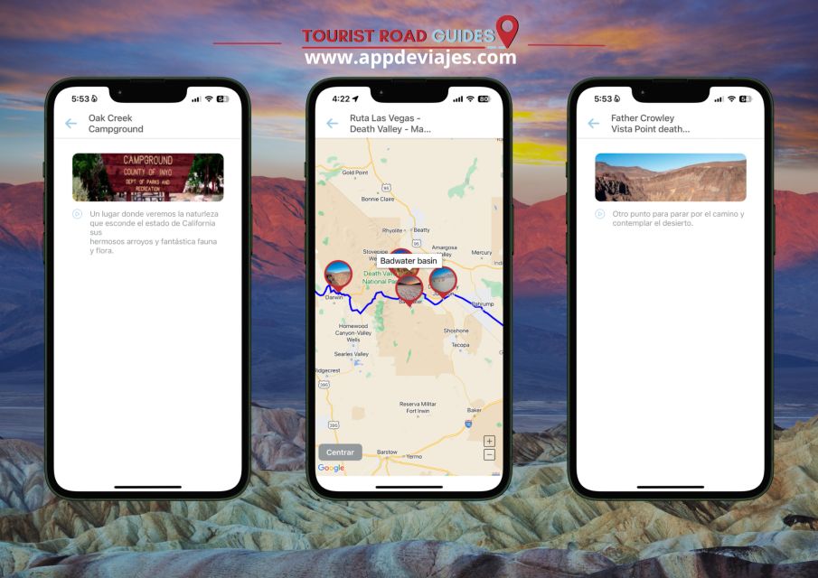1 app self guided road routes death valley App Self-Guided Road Routes Death Valley